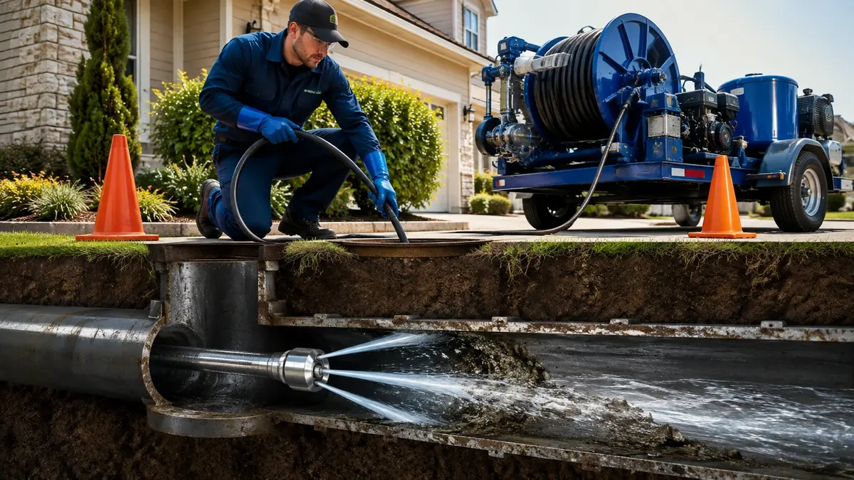 Main Sewer Line Hydro Jet Cleaning in Pacific Grove