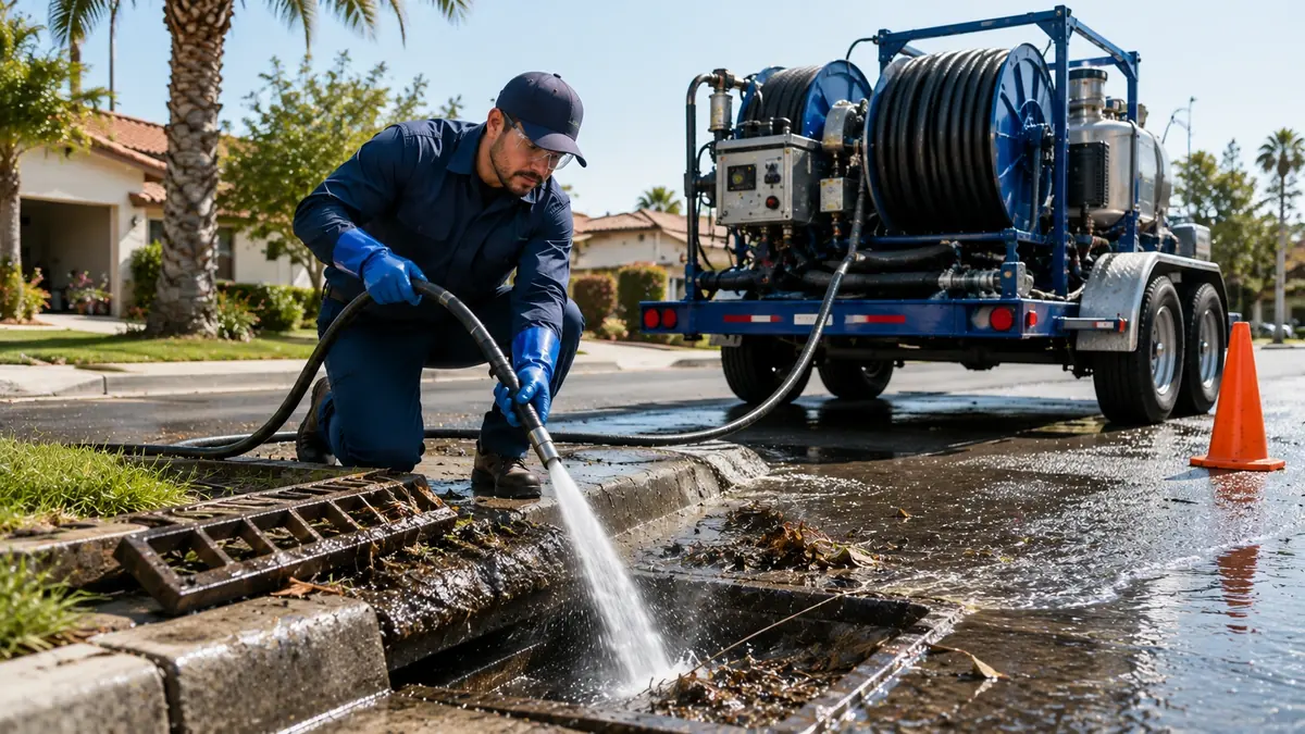 Storm Drain Hydro Jet Cleaning in Pacific Grove