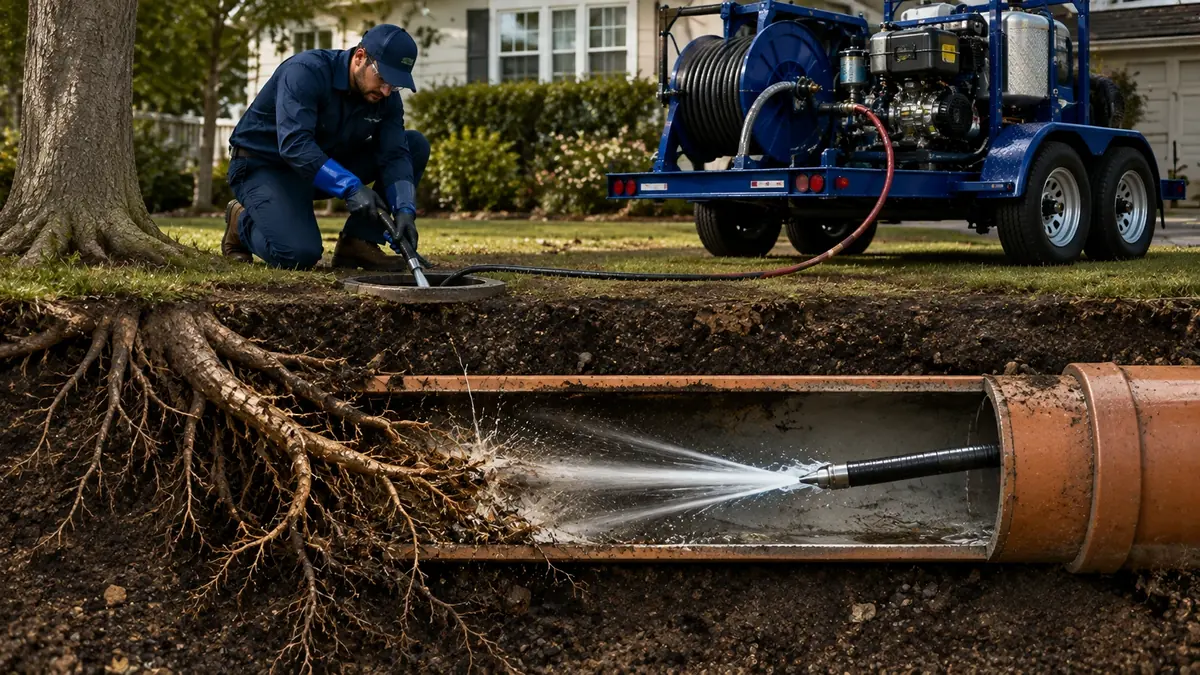 Tree Root Removal with Hydro Jetting in Pacific Grove